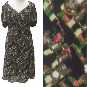 New Eshakti geometric midi dress 28W